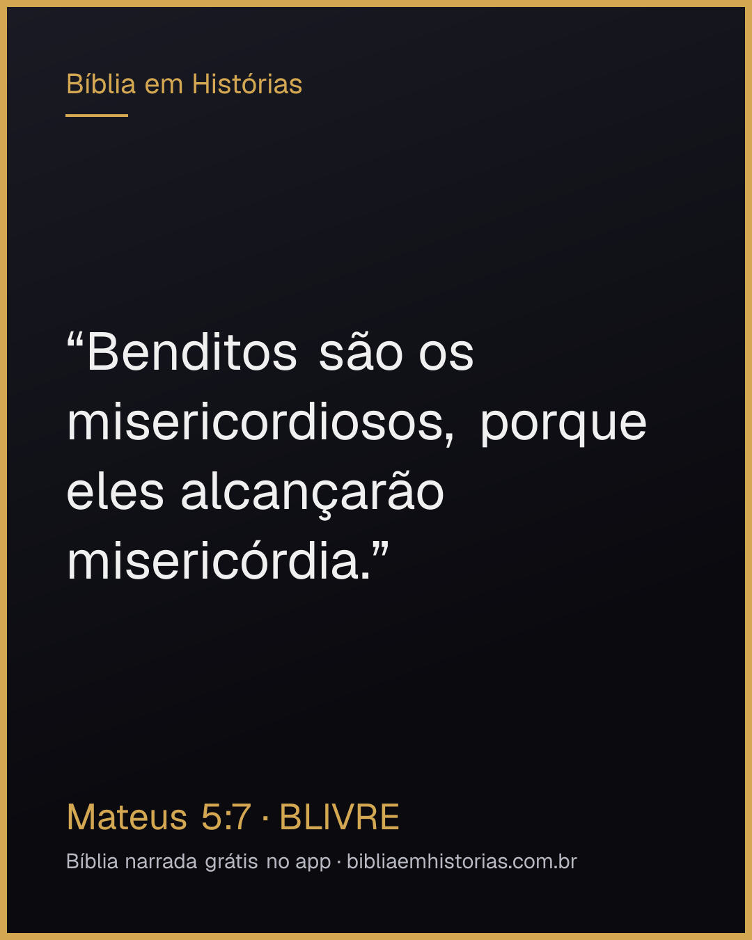 Imagem do versículo Mateus 5:7 para compartilhar
