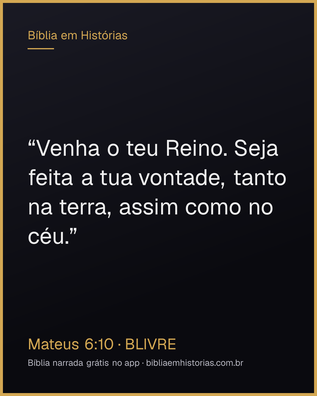 Imagem do versículo Mateus 6:10 para compartilhar