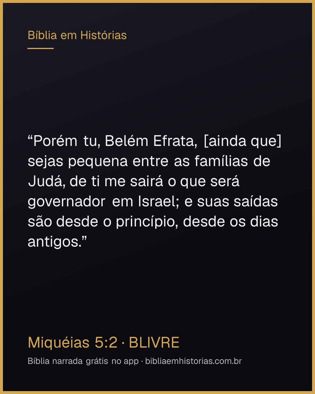 Imagem do versículo Miquéias 5:2 para compartilhar