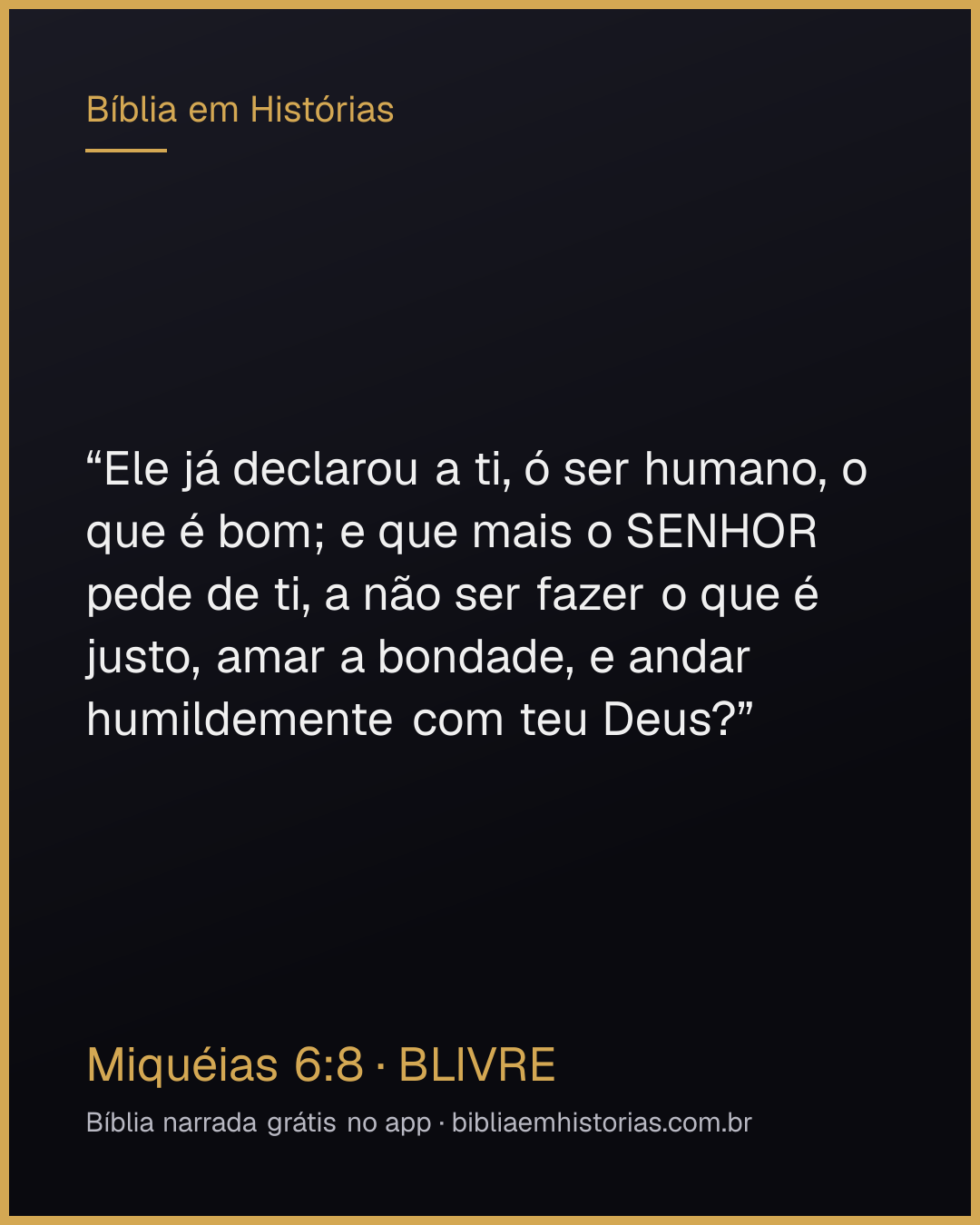 Imagem do versículo Miquéias 6:8 para compartilhar