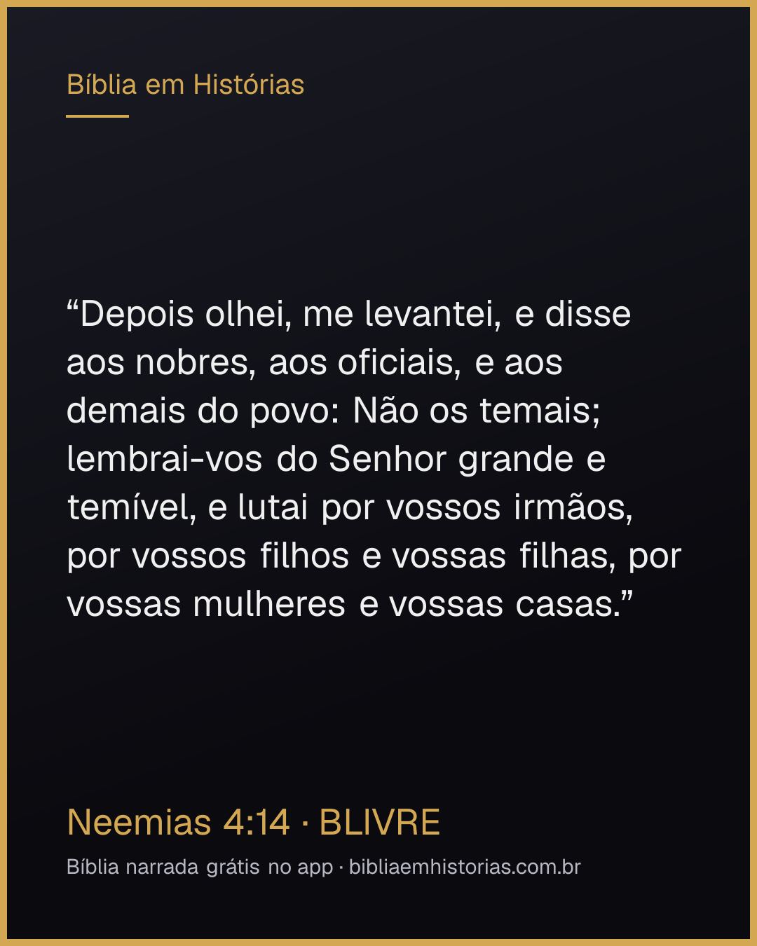 Imagem do versículo Neemias 4:14 para compartilhar