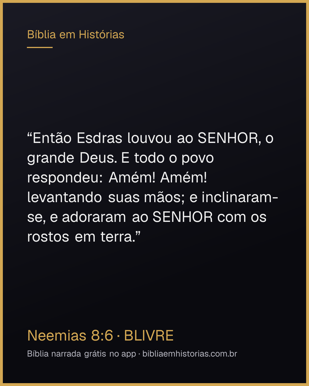 Imagem do versículo Neemias 8:6 para compartilhar