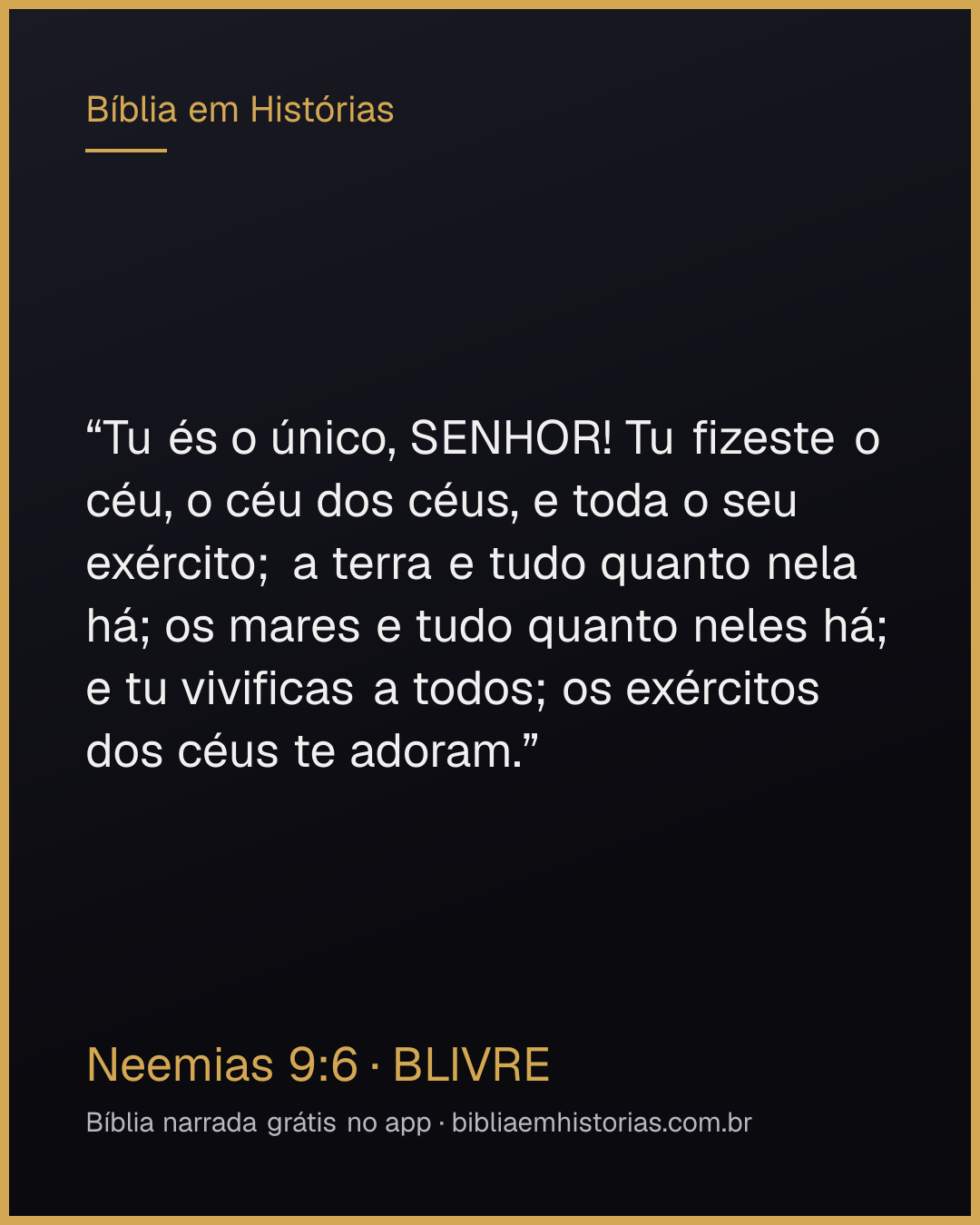 Imagem do versículo Neemias 9:6 para compartilhar