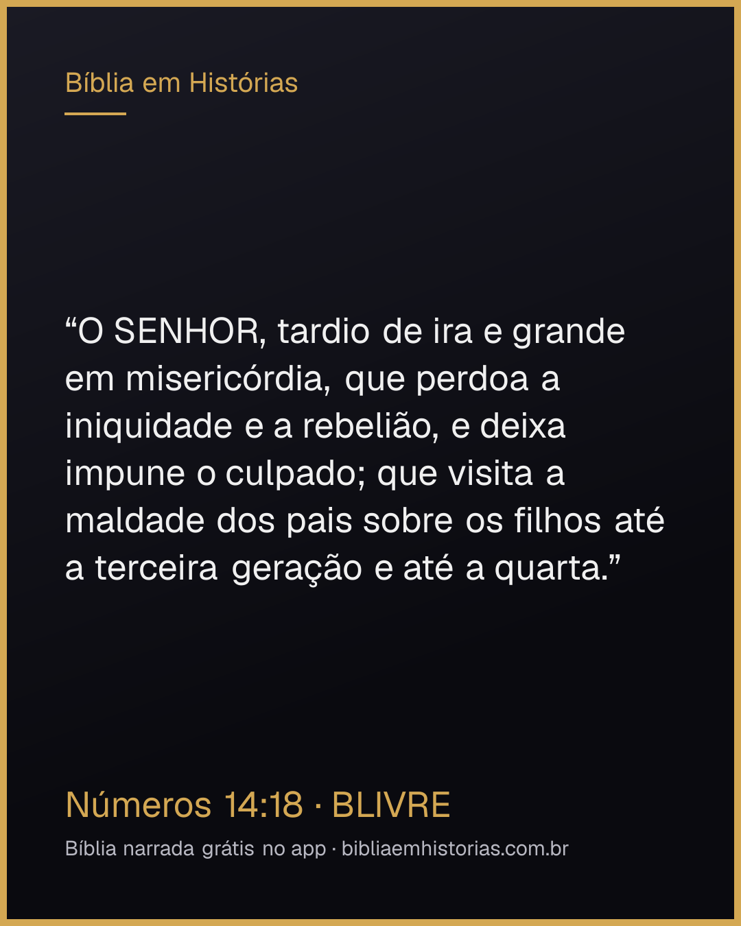 Imagem do versículo Números 14:18 para compartilhar