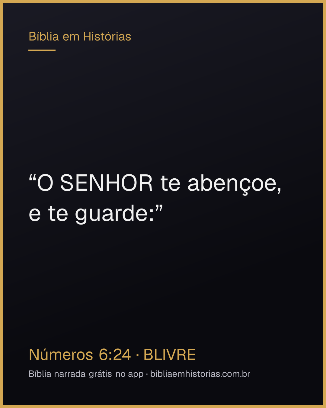 Imagem do versículo Números 6:24 para compartilhar