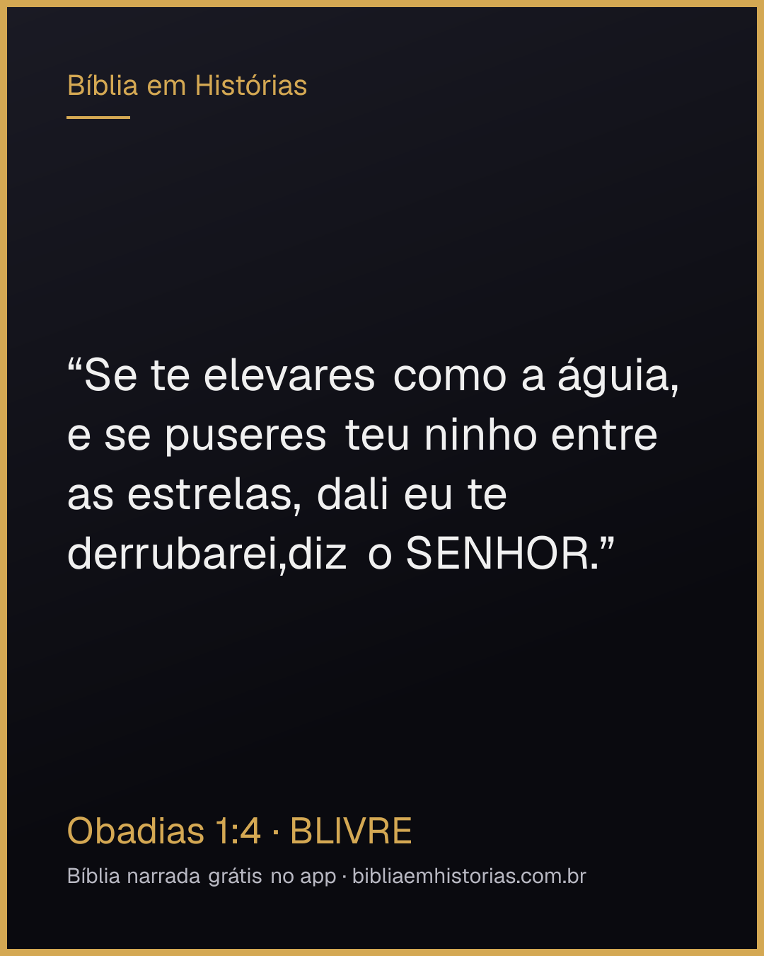 Imagem do versículo Obadias 1:4 para compartilhar