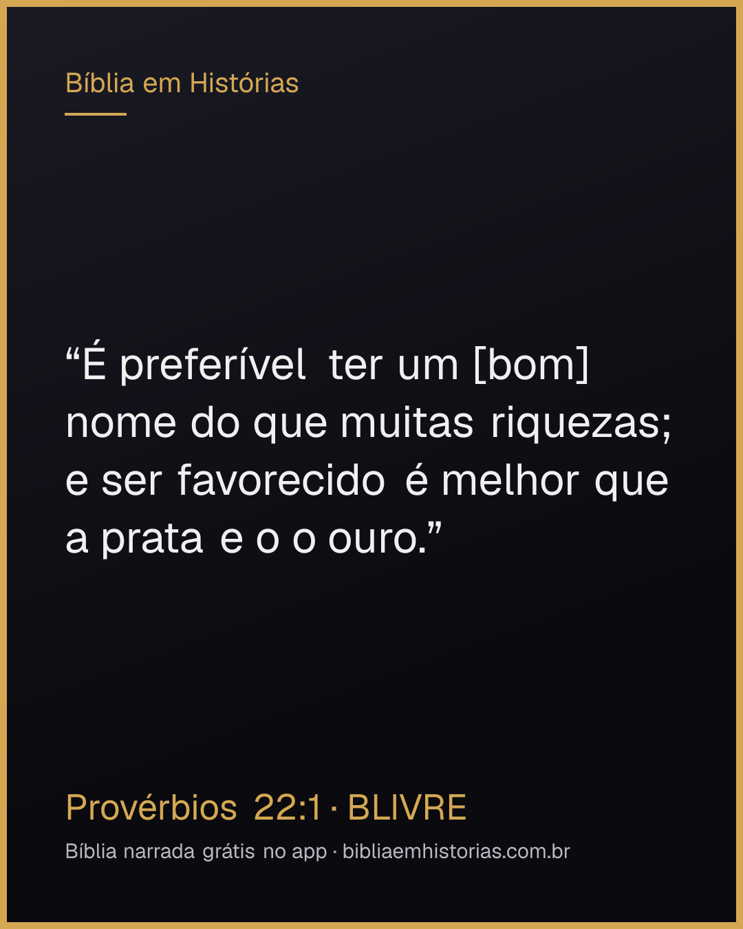 Imagem do versículo Provérbios 22:1 para compartilhar