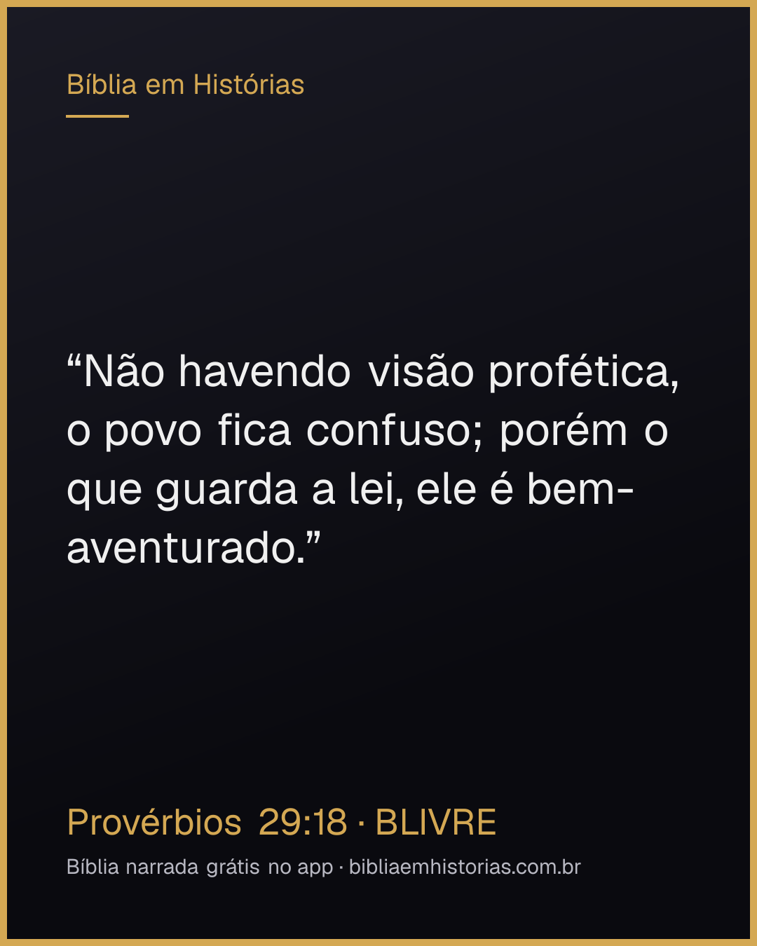Imagem do versículo Provérbios 29:18 para compartilhar