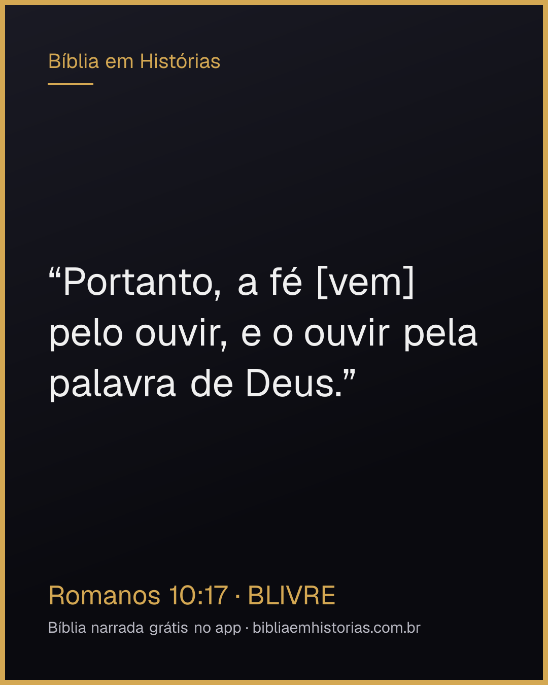 Imagem do versículo Romanos 10:17 para compartilhar