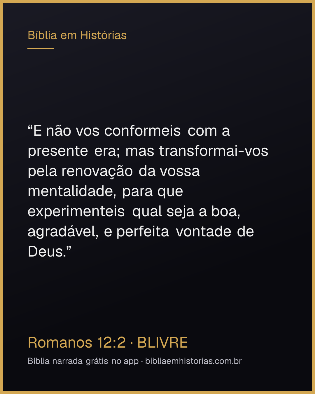 Imagem do versículo Romanos 12:2 para compartilhar