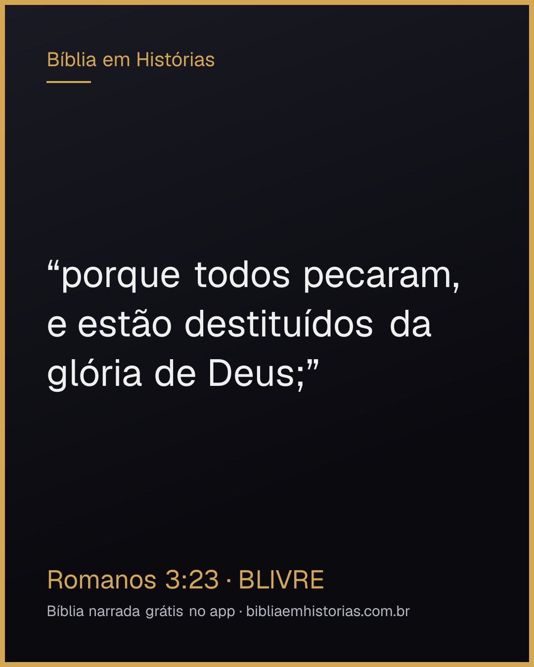 Imagem do versículo Romanos 3:23 para compartilhar