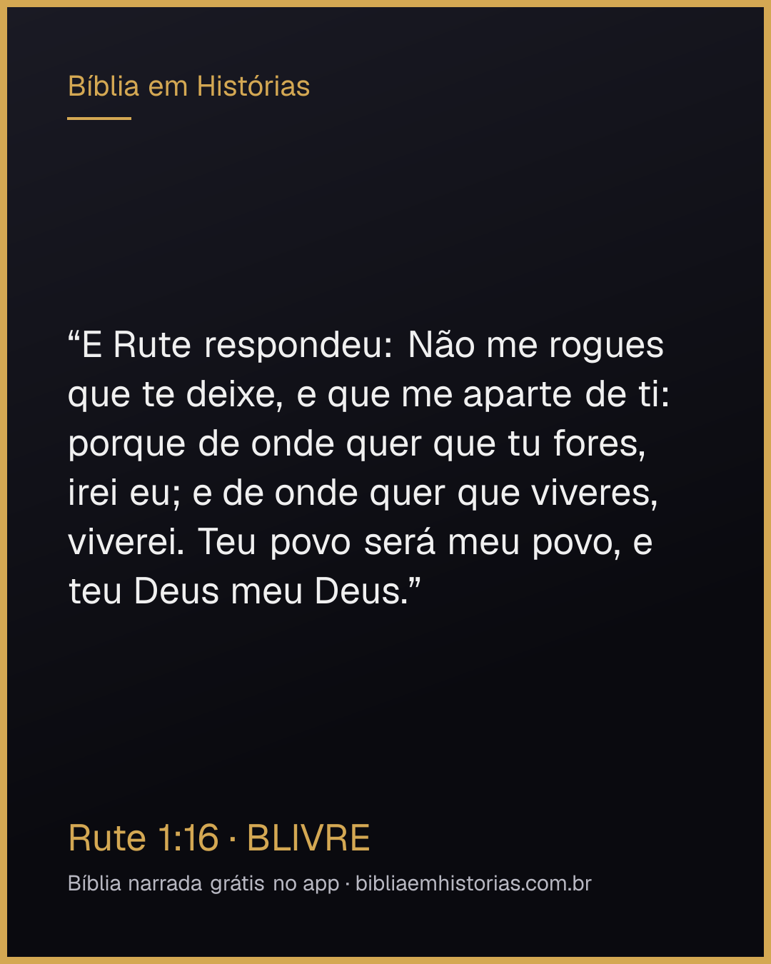 Imagem do versículo Rute 1:16 para compartilhar