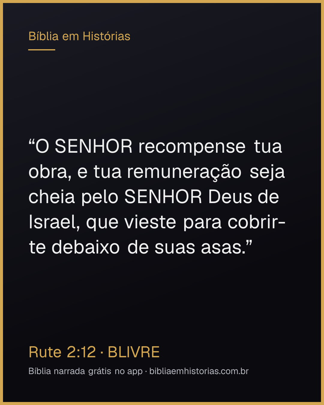 Imagem do versículo Rute 2:12 para compartilhar