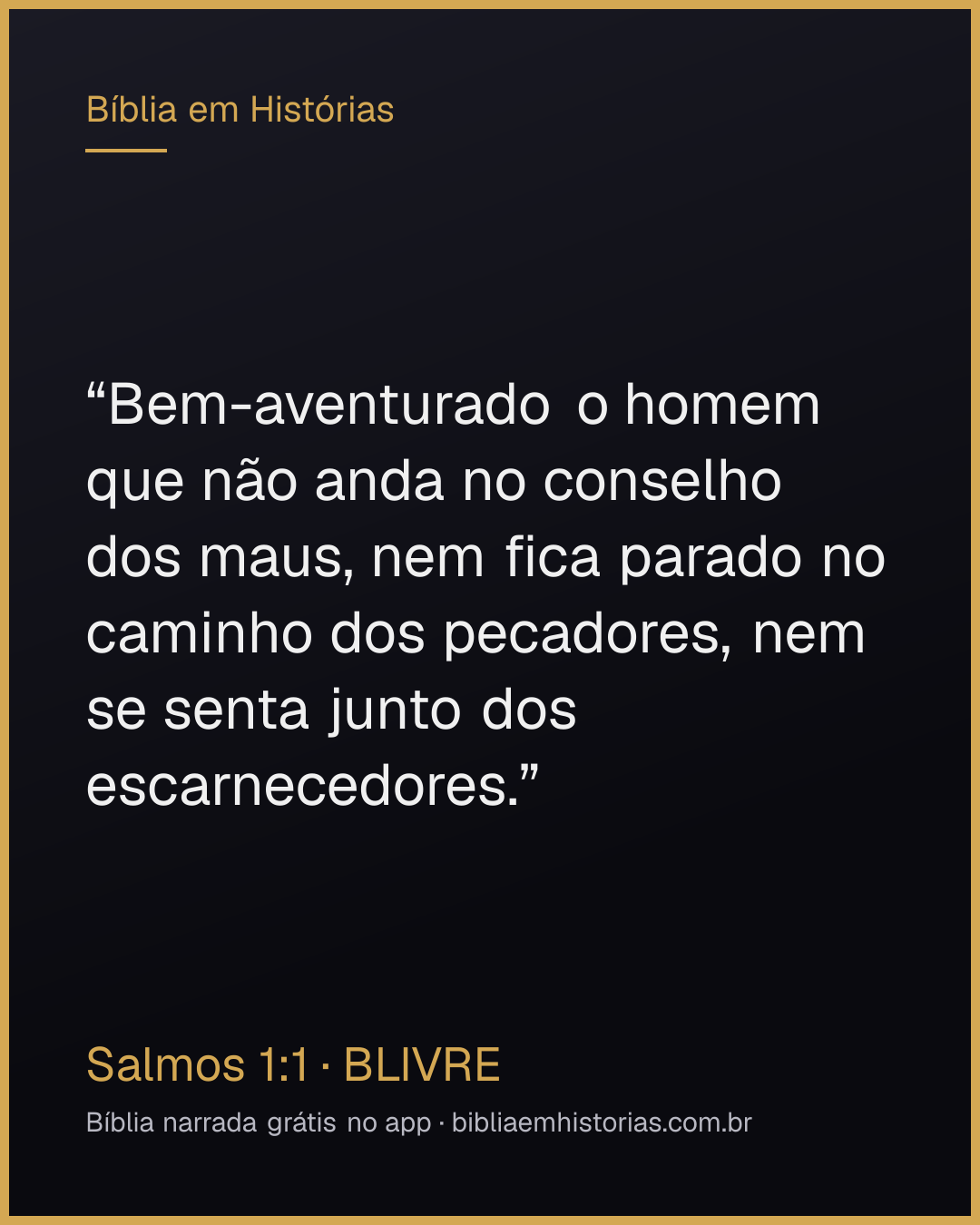Imagem do versículo Salmos 1:1 para compartilhar