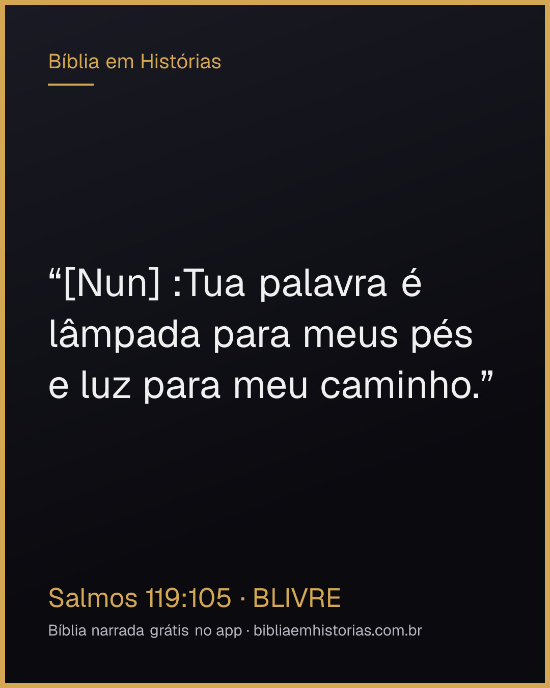 Imagem do versículo Salmos 119:105 para compartilhar