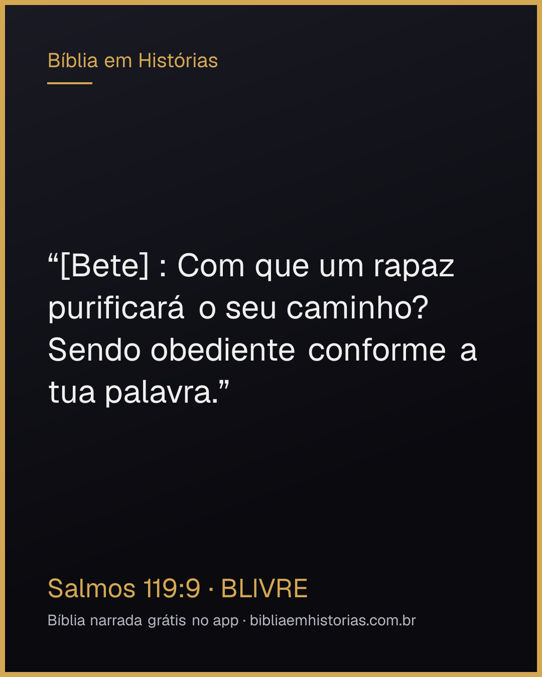 Imagem do versículo Salmos 119:9 para compartilhar