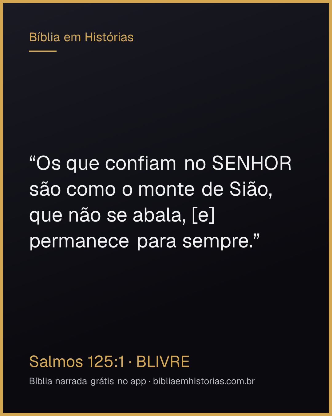 Imagem do versículo Salmos 125:1 para compartilhar