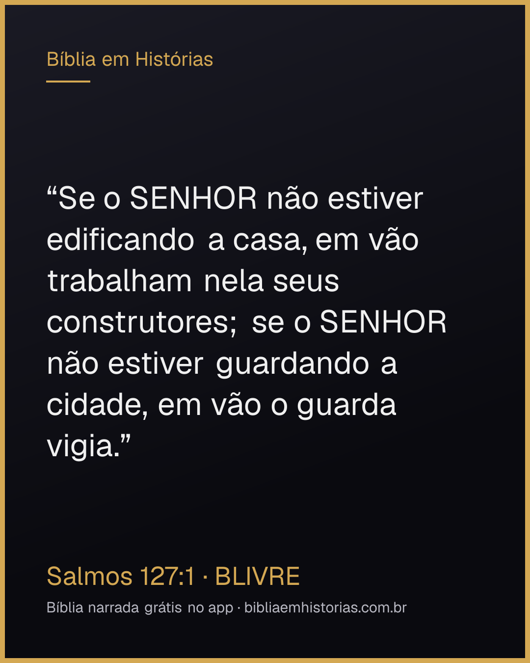 Imagem do versículo Salmos 127:1 para compartilhar