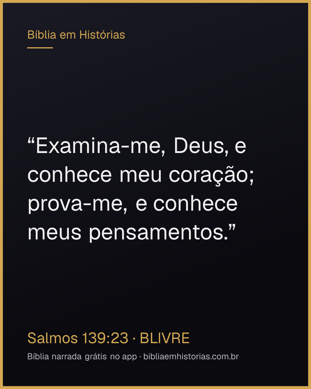 Imagem do versículo Salmos 139:23 para compartilhar