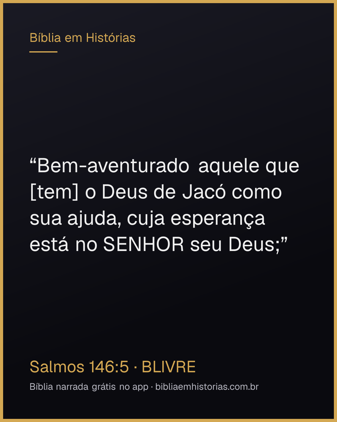 Imagem do versículo Salmos 146:5 para compartilhar