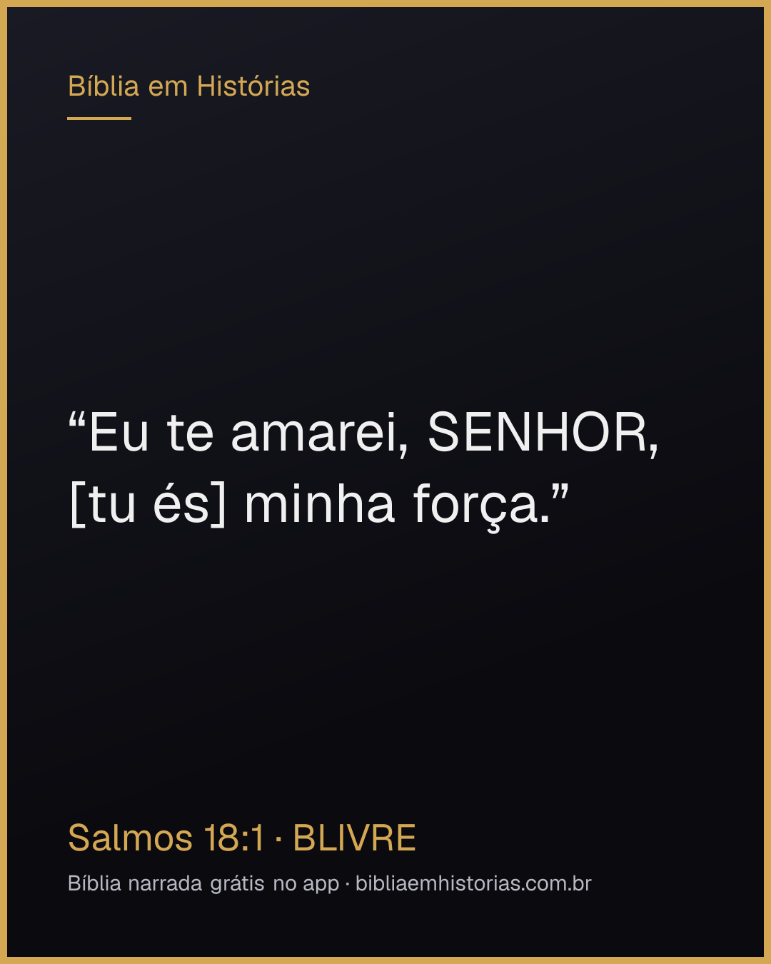 Imagem do versículo Salmos 18:1 para compartilhar