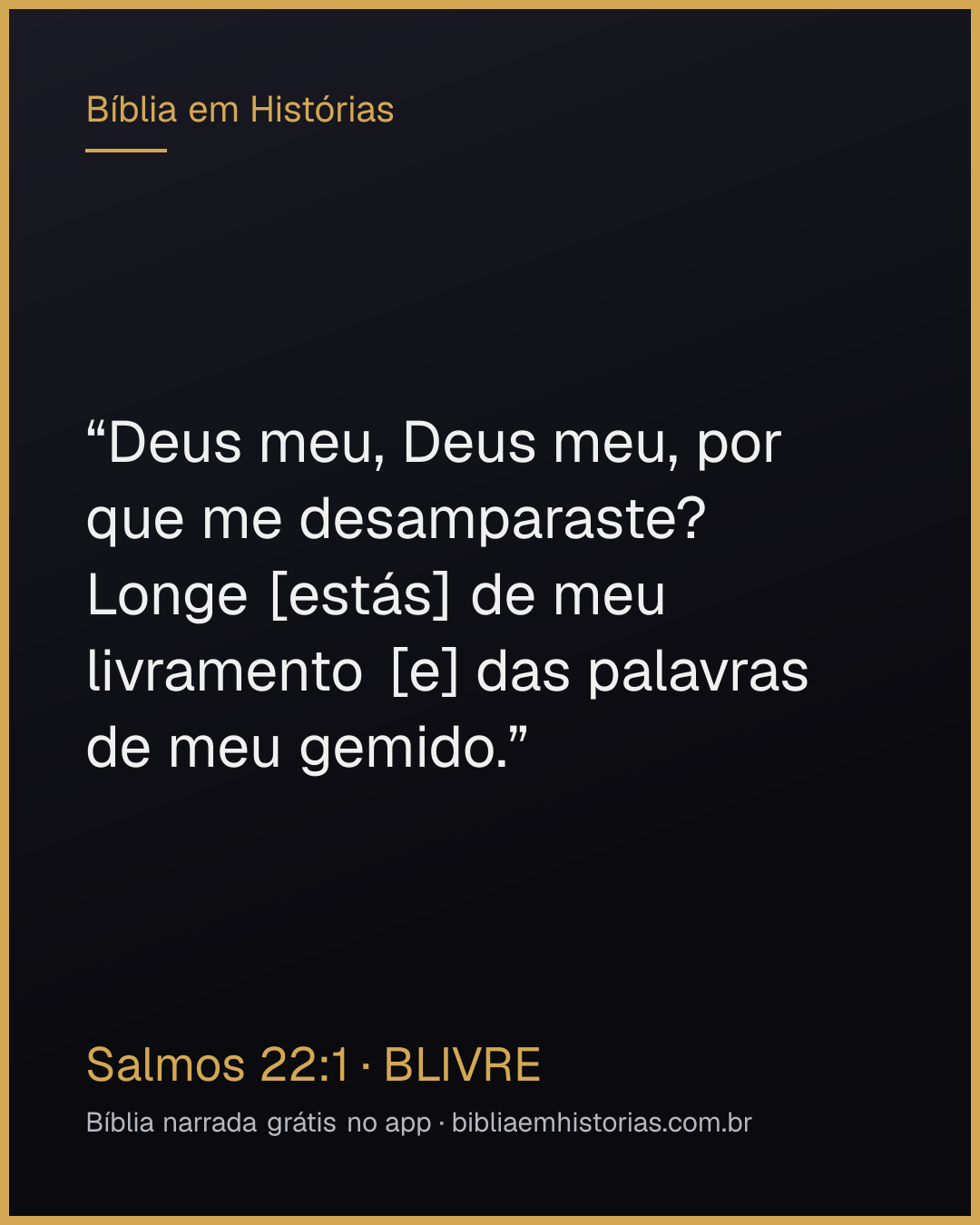 Imagem do versículo Salmos 22:1 para compartilhar