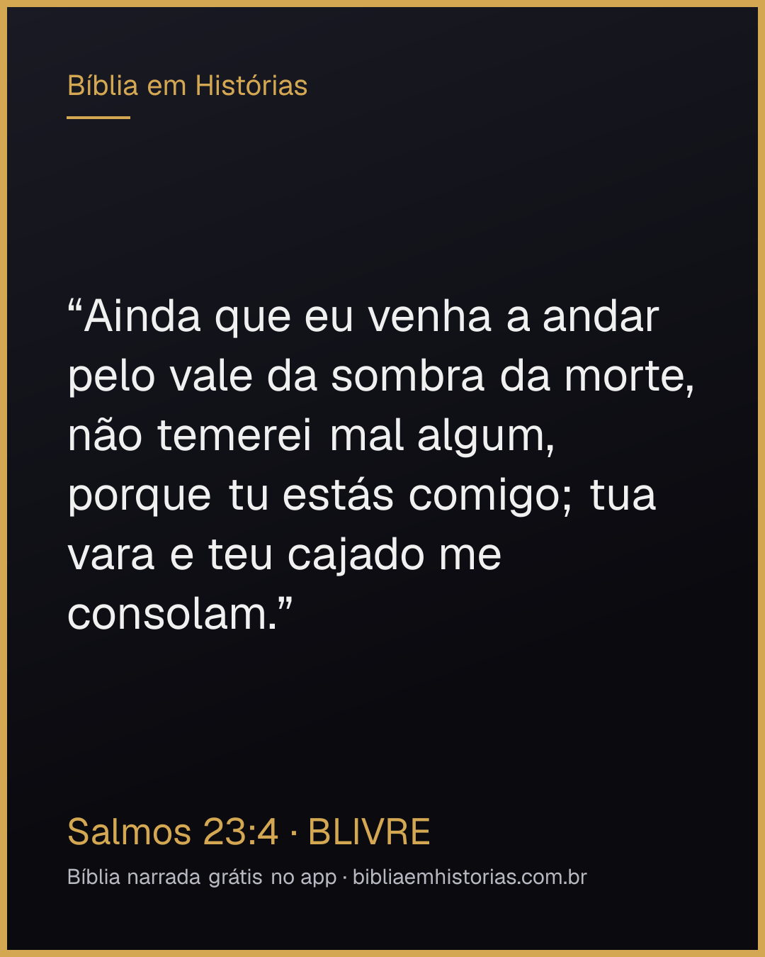 Imagem do versículo Salmos 23:4 para compartilhar