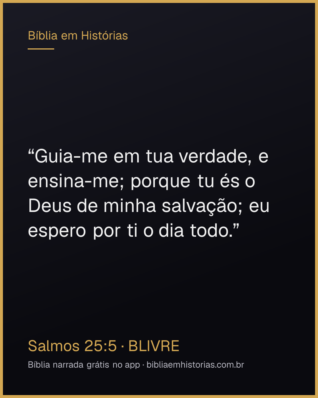 Imagem do versículo Salmos 25:5 para compartilhar
