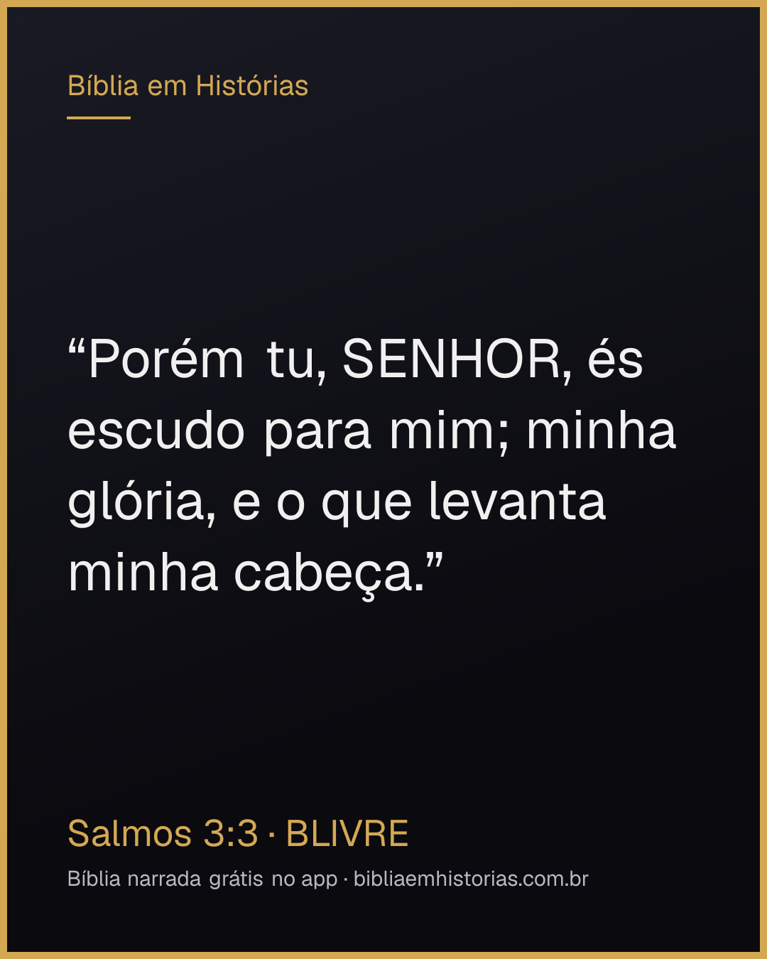 Imagem do versículo Salmos 3:3 para compartilhar