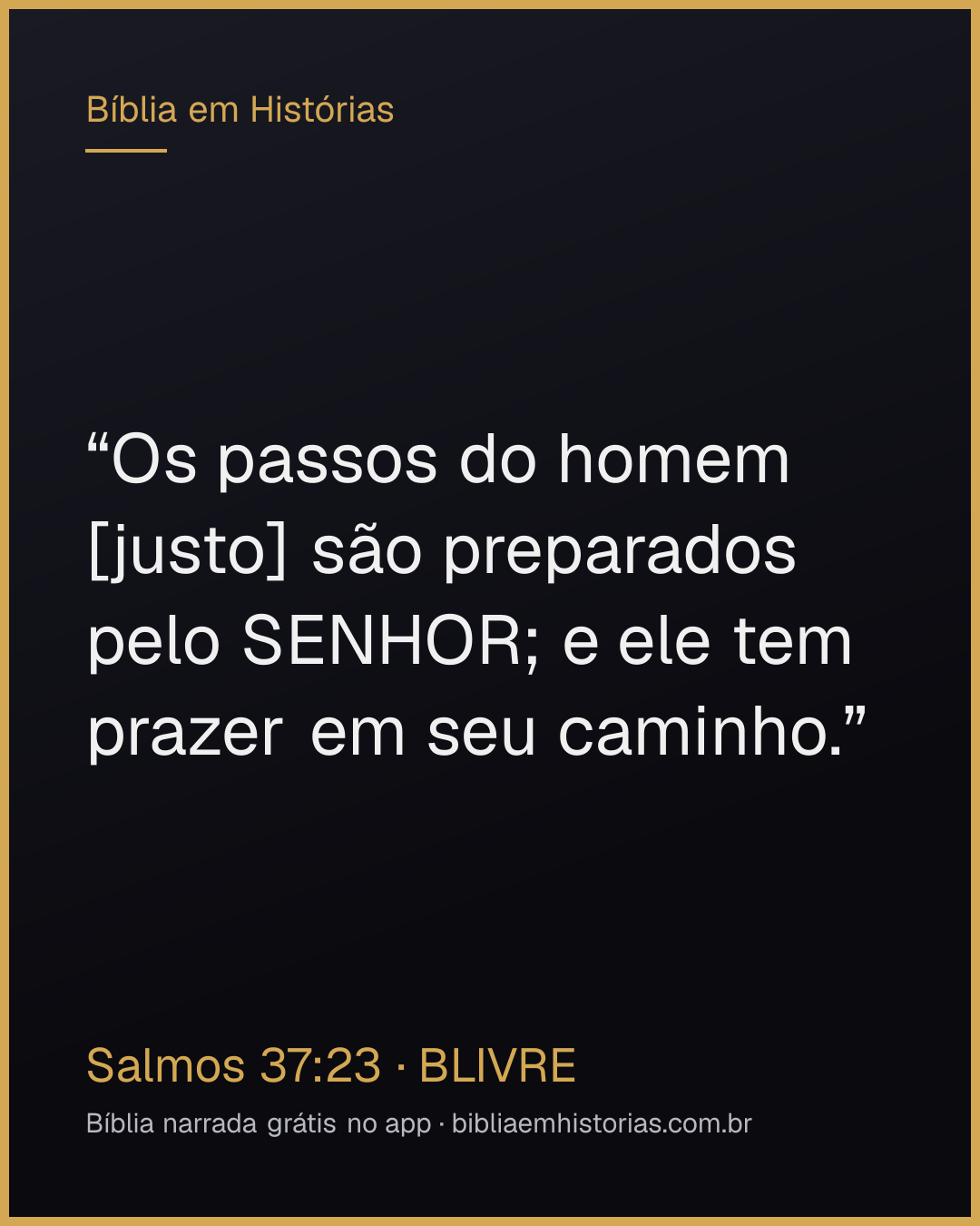 Imagem do versículo Salmos 37:23 para compartilhar