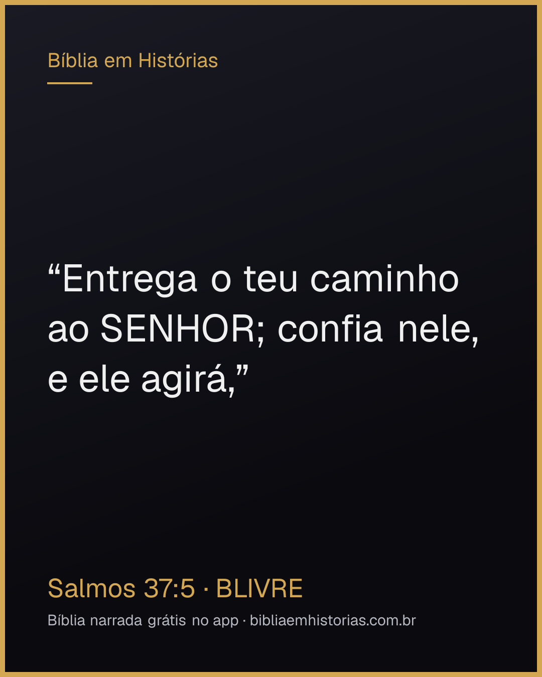 Imagem do versículo Salmos 37:5 para compartilhar