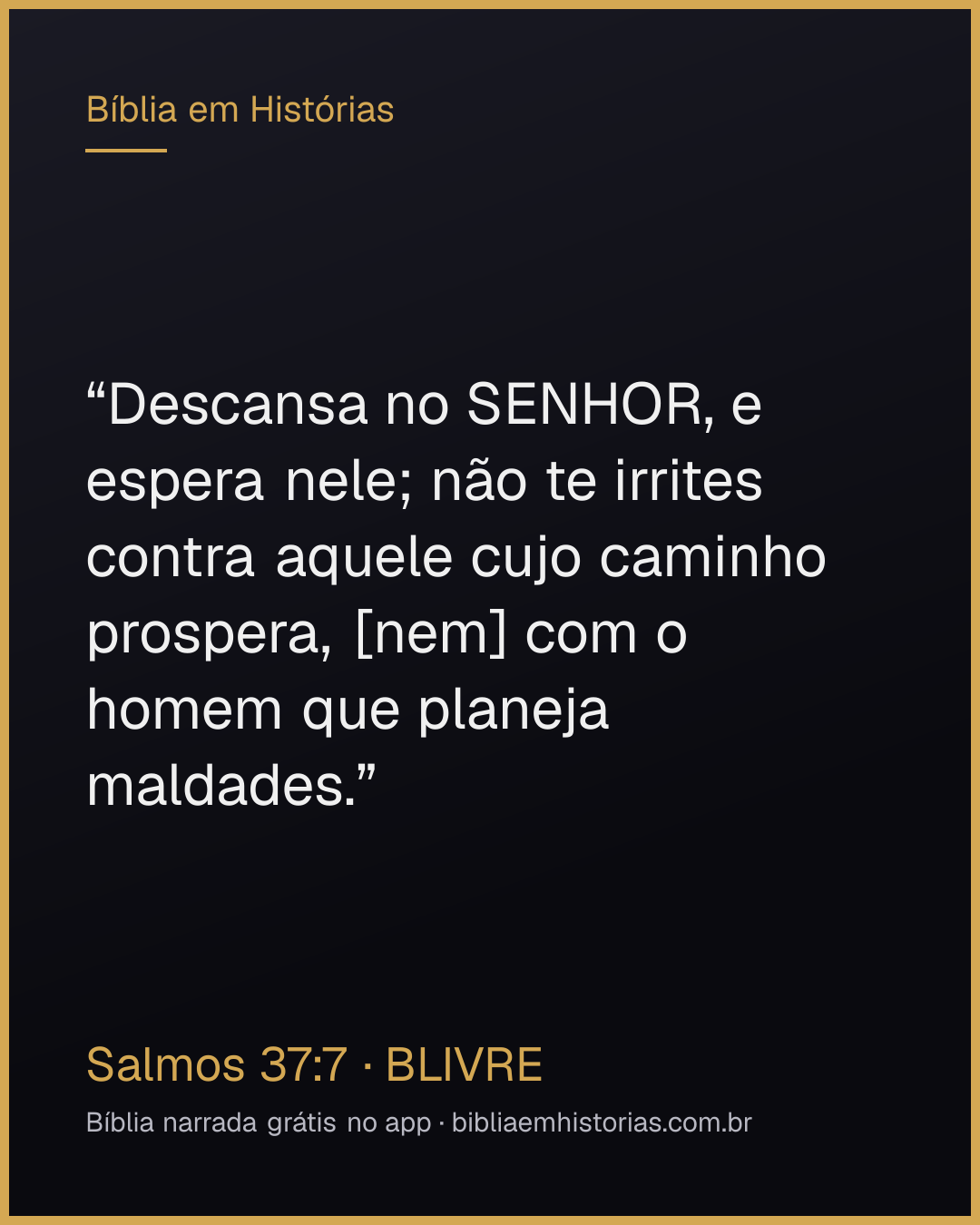 Imagem do versículo Salmos 37:7 para compartilhar