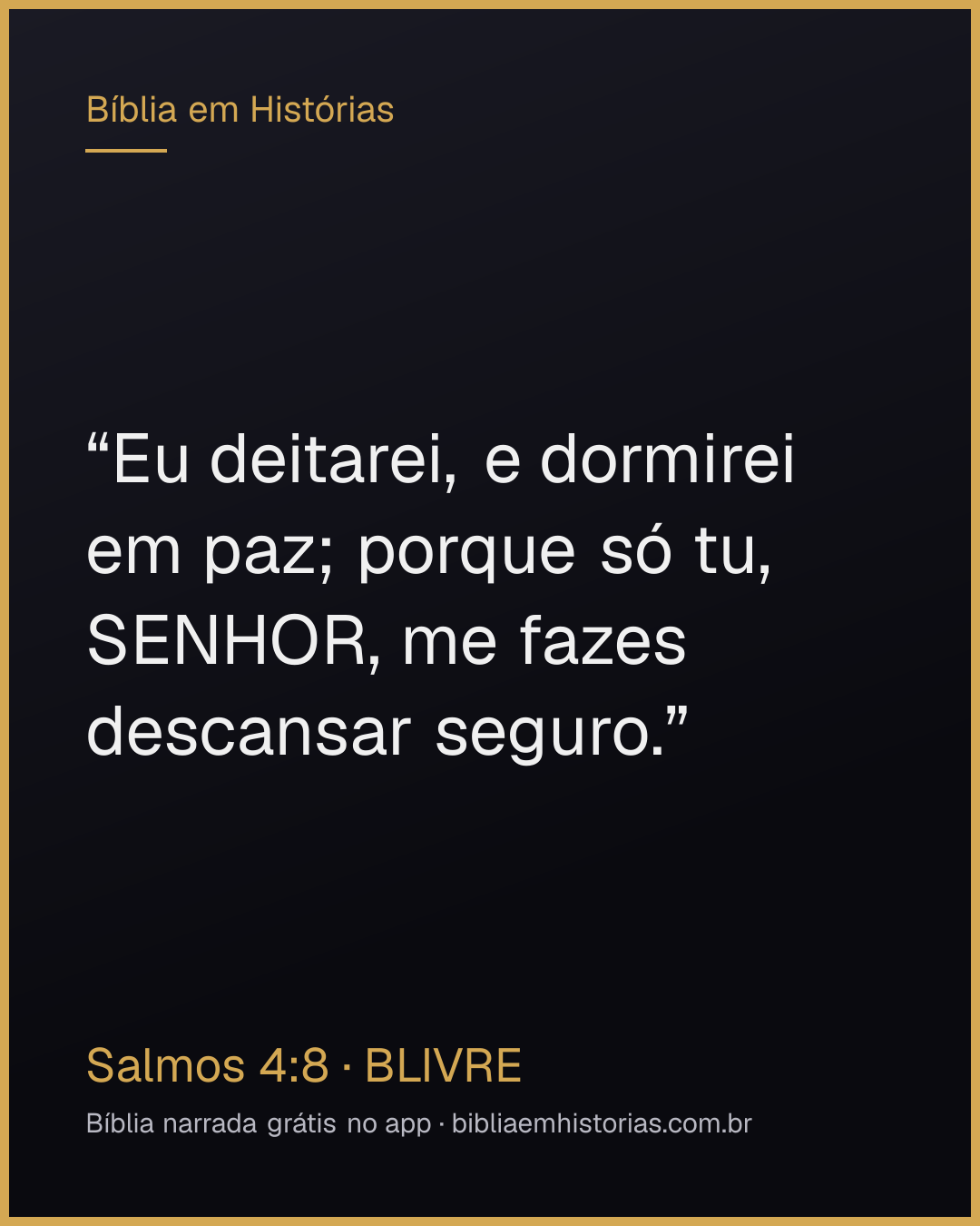 Imagem do versículo Salmos 4:8 para compartilhar