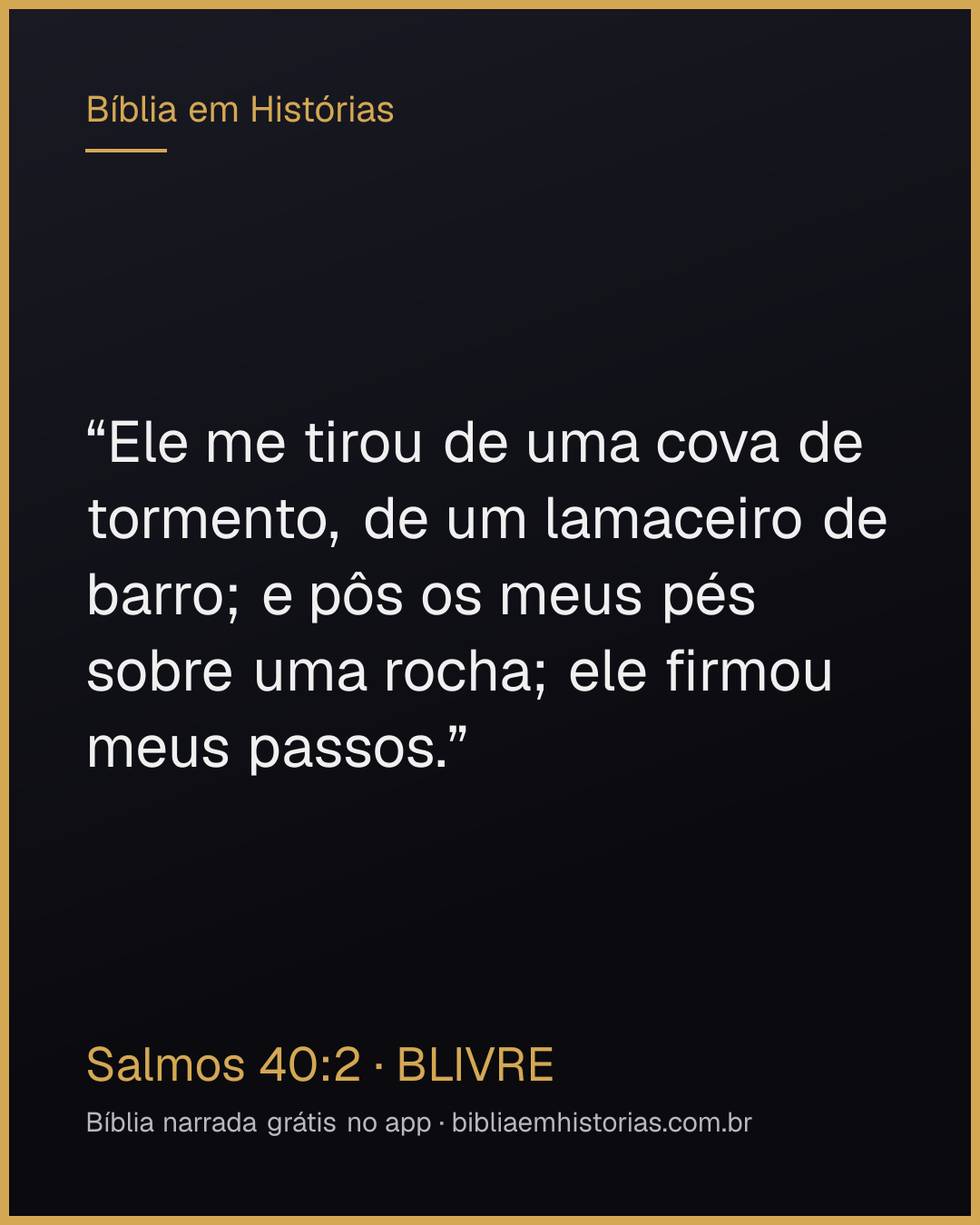 Imagem do versículo Salmos 40:2 para compartilhar