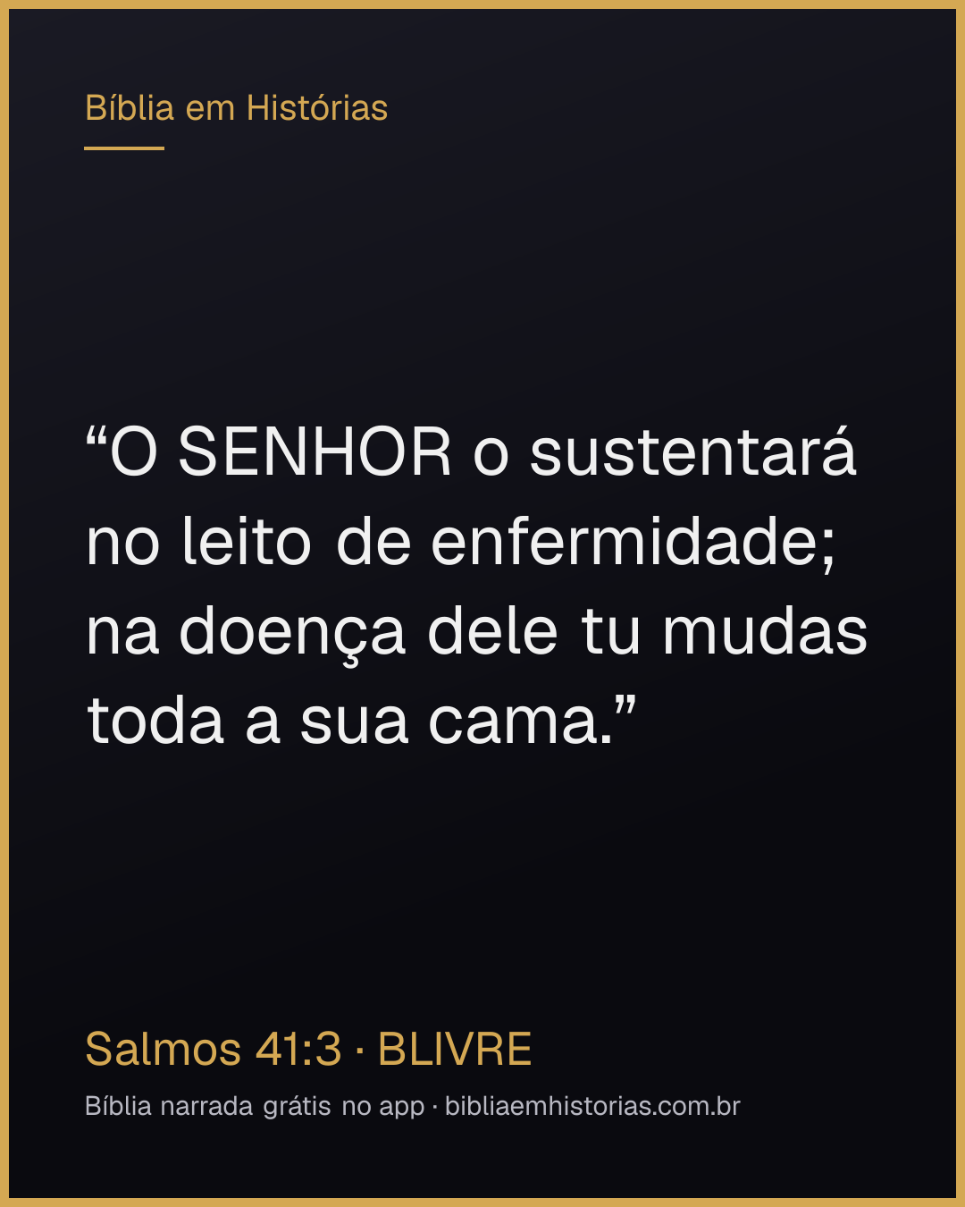 Imagem do versículo Salmos 41:3 para compartilhar