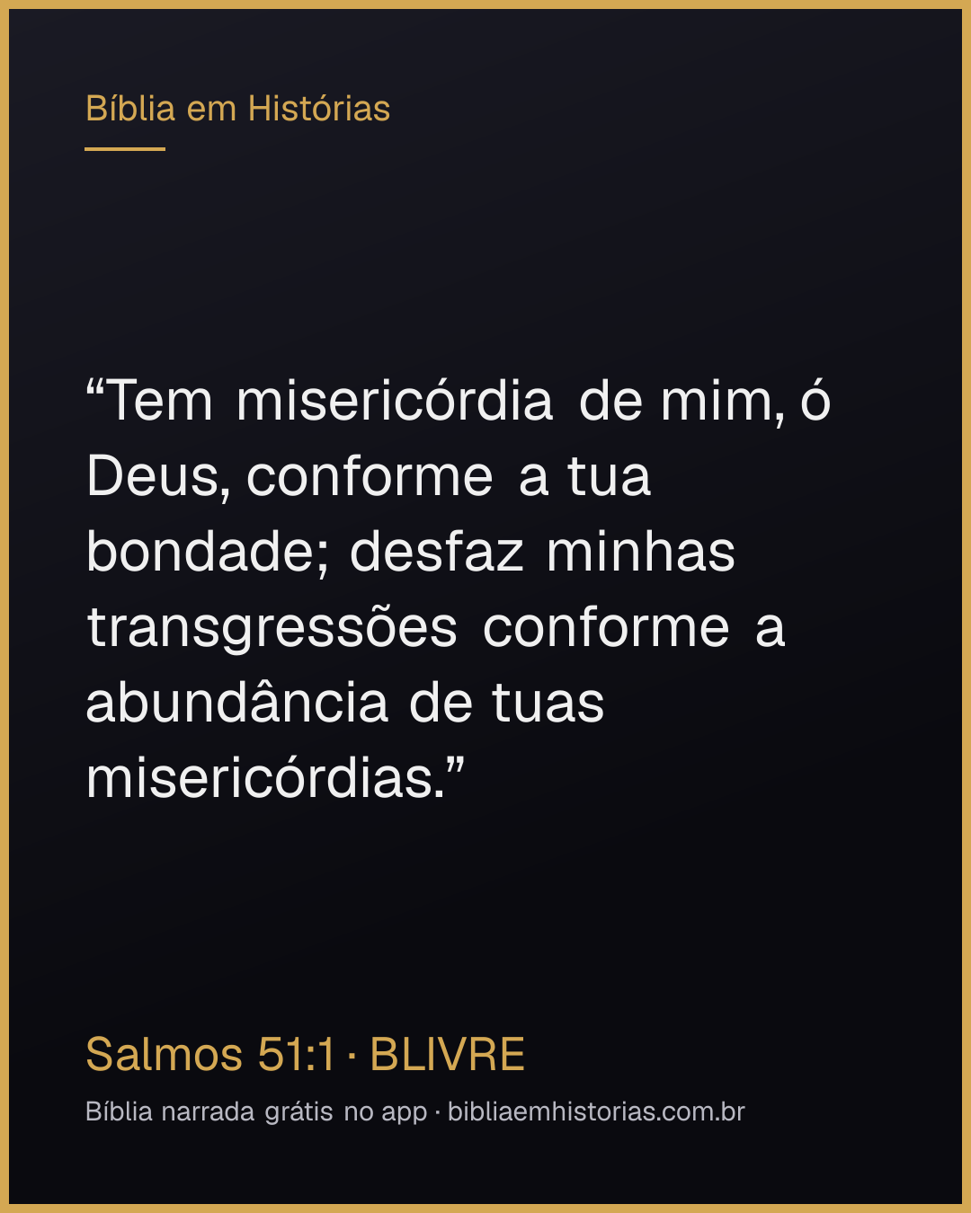 Imagem do versículo Salmos 51:1 para compartilhar
