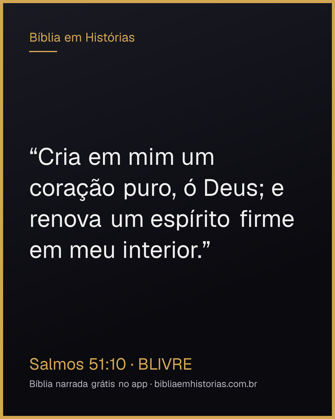 Imagem do versículo Salmos 51:10 para compartilhar