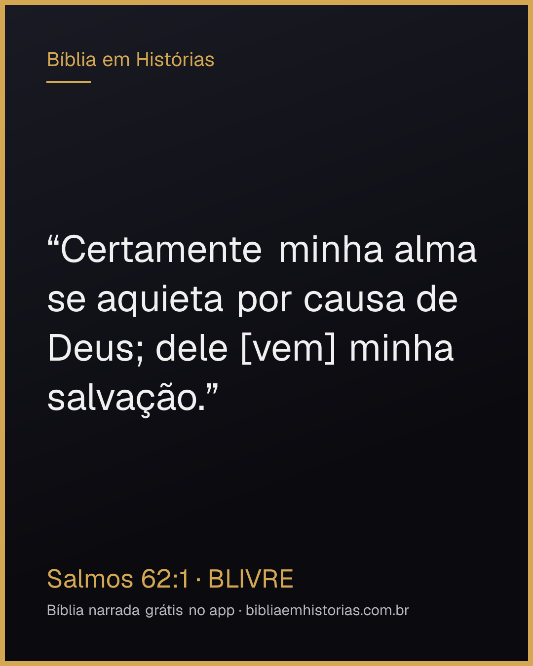 Imagem do versículo Salmos 62:1 para compartilhar