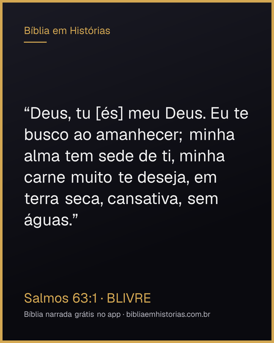 Imagem do versículo Salmos 63:1 para compartilhar