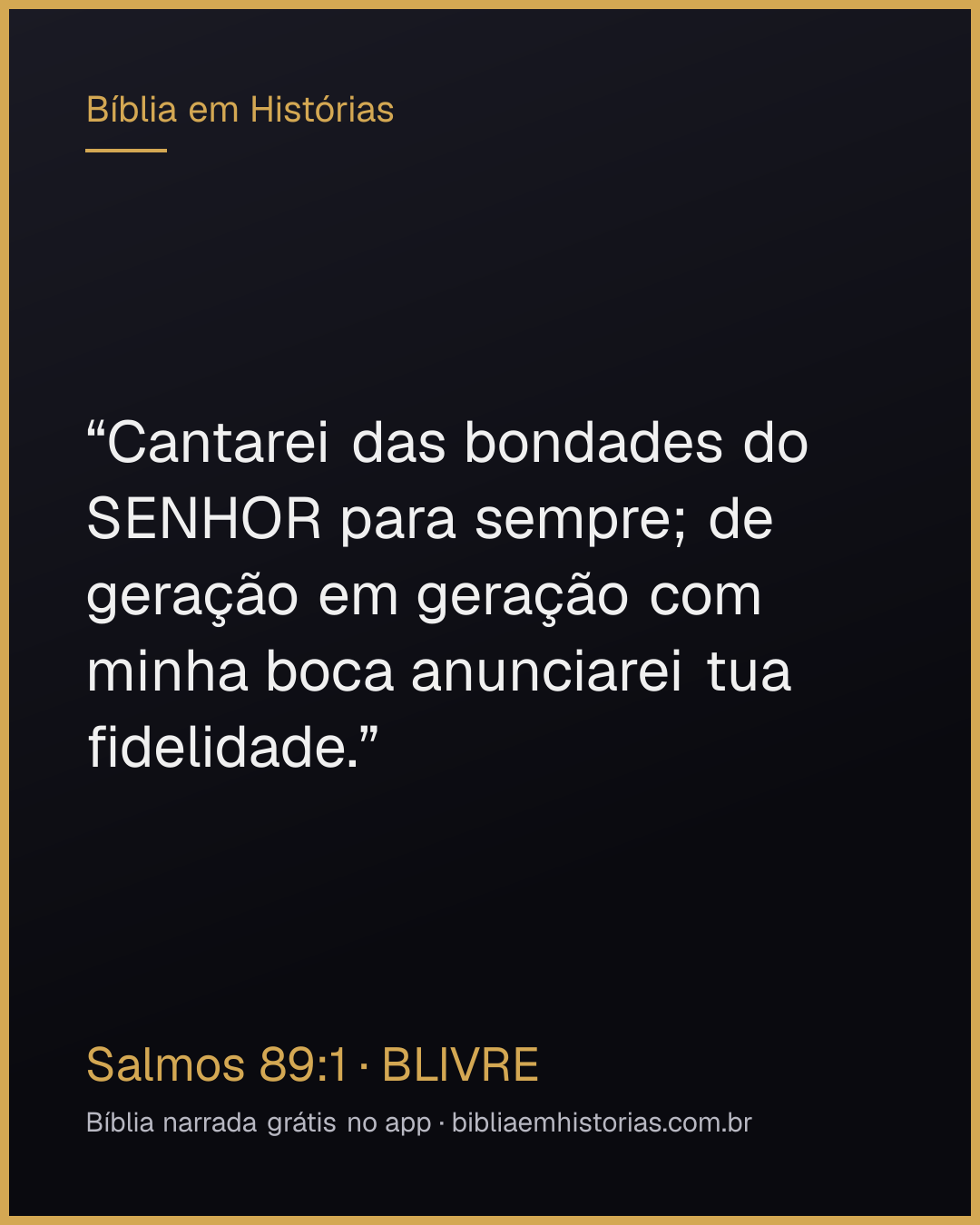 Imagem do versículo Salmos 89:1 para compartilhar