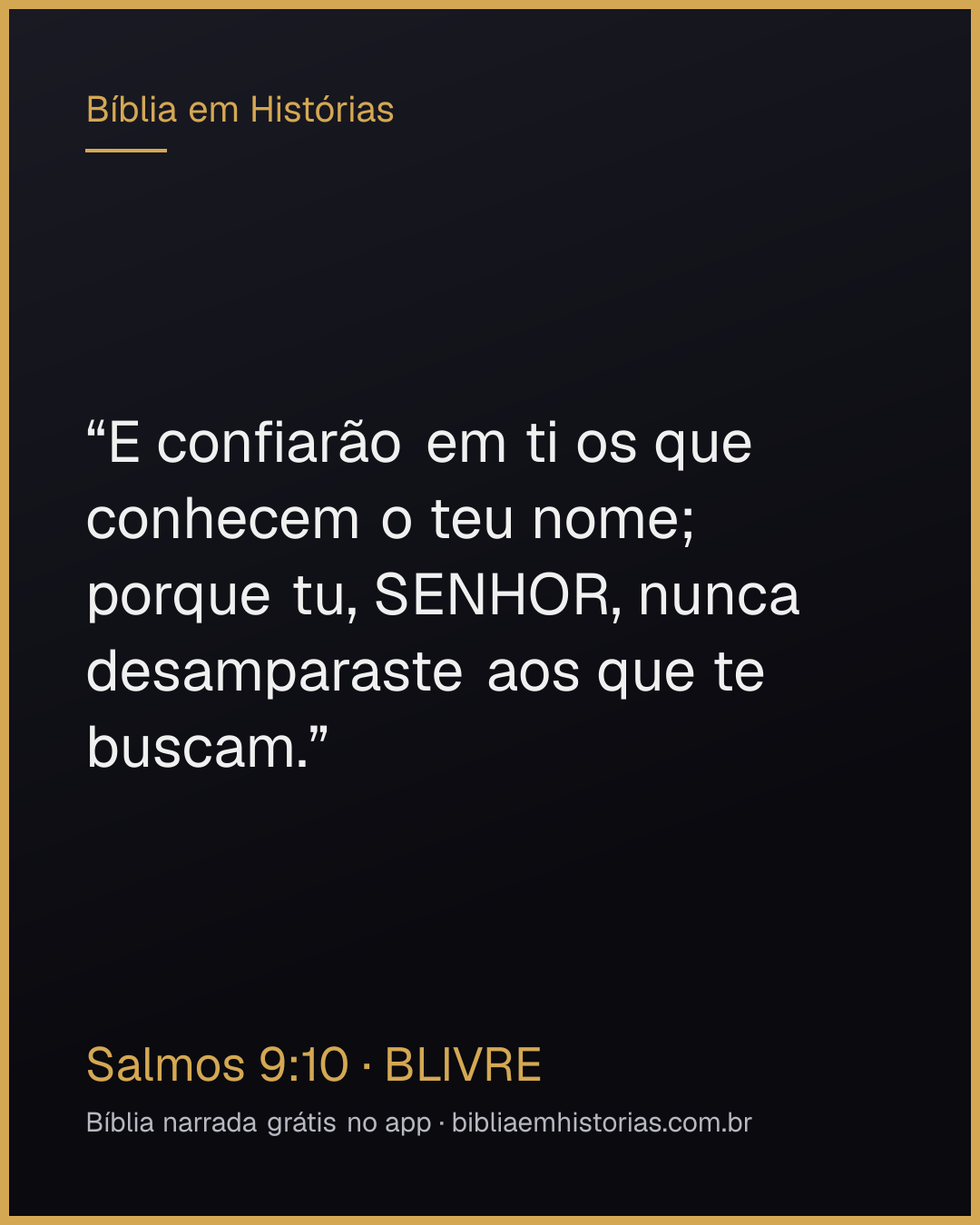 Imagem do versículo Salmos 9:10 para compartilhar