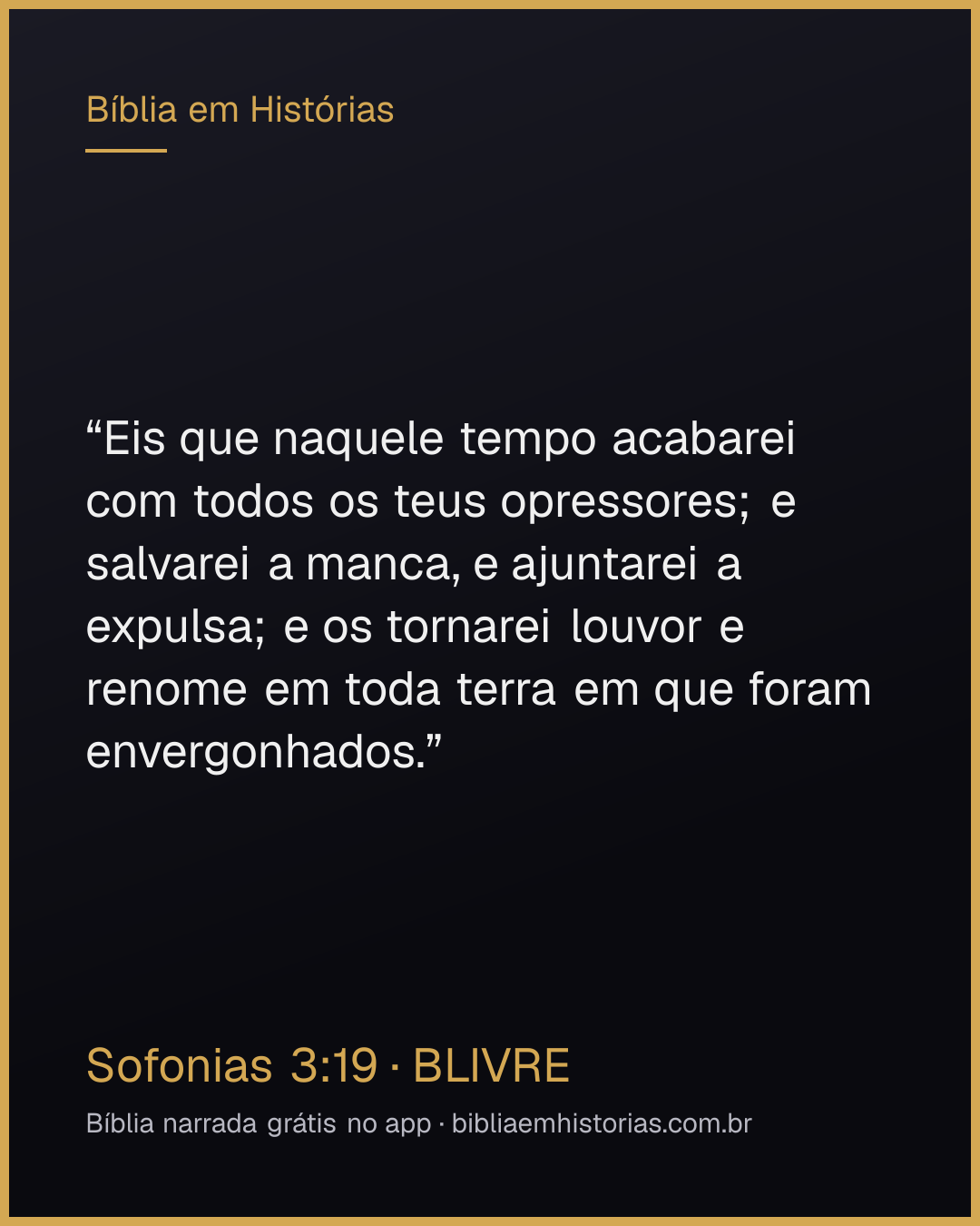 Imagem do versículo Sofonias 3:19 para compartilhar