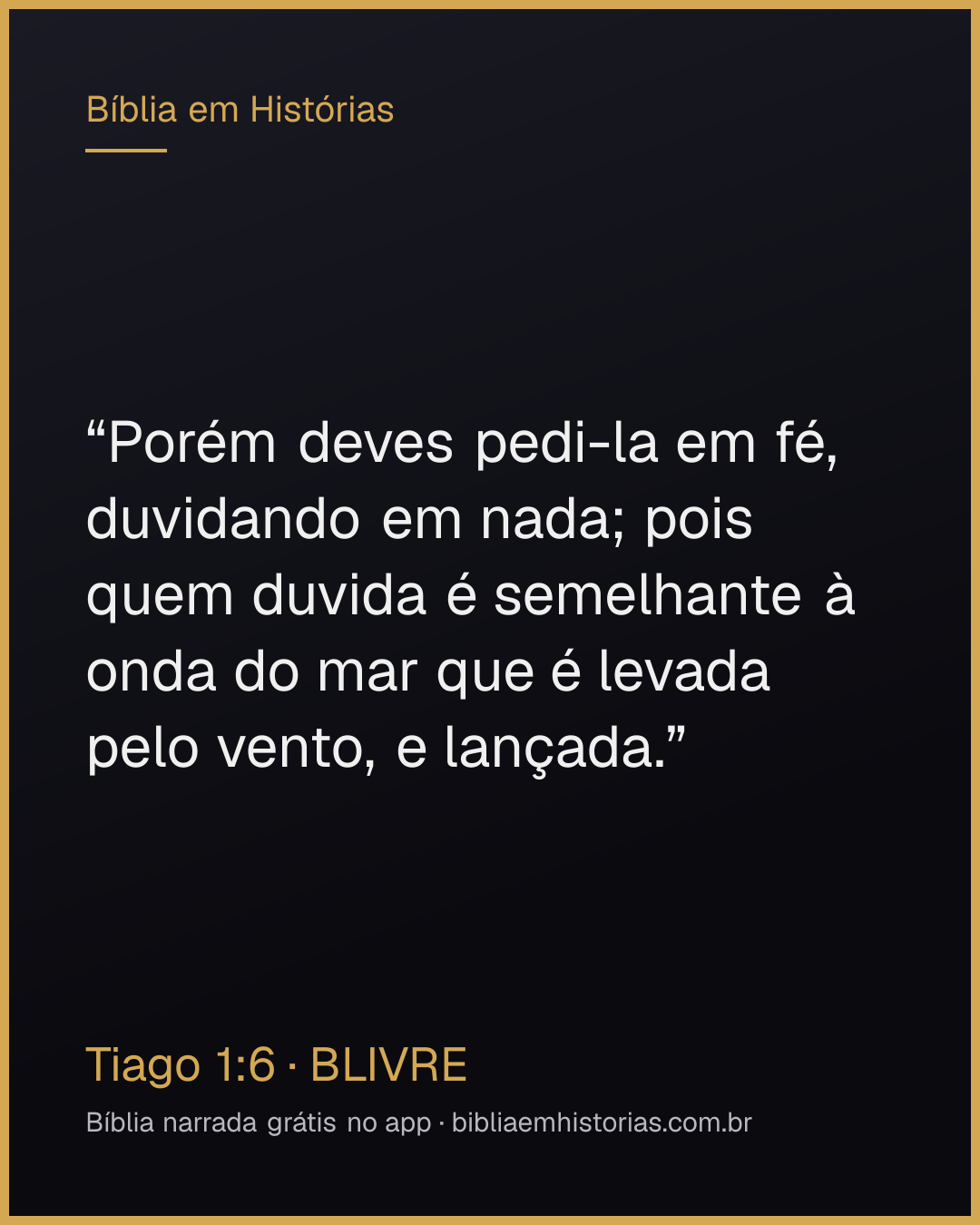 Imagem do versículo Tiago 1:6 para compartilhar